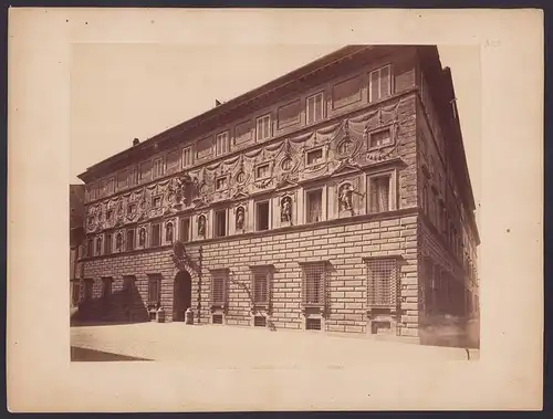 Fotografie unbekannter Fotograf, Ansicht Rom, Palazzo Snada, Grossformat 33 x 25cm