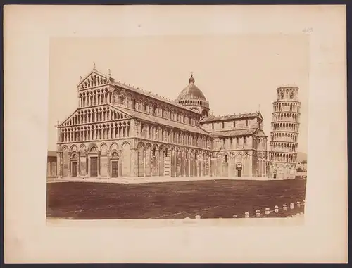 Fotografie unbekannter Fotograf, Ansicht Pisa, Cattedrale, Grossformat 33 x 25cm