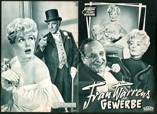 Filmprogramm DNF, Frau Warrens Gewerbe, Lilli Palmer, O. E. Hasse, Regie: Akos von Rathony