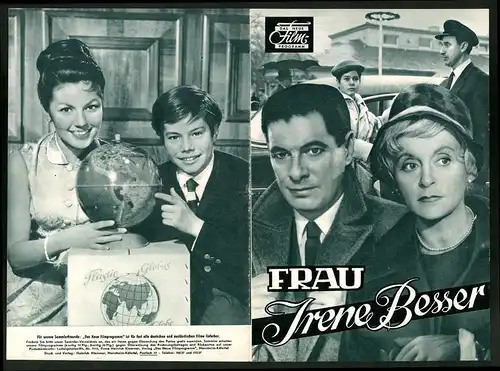 Filmprogramm DNF, Frau Irene Besser, Luise Ullrich, Ellen Schwiers, Rudolf Prack, Regie: John Olden
