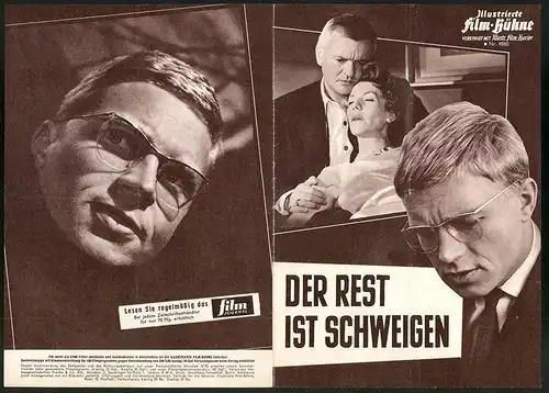 Filmprogramm IFB Nr. 4860, Der Rest ist Schweigen, Hardy Krüger, Peter van Eyck, Regie: Helmut Käutner