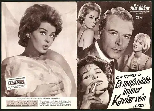 Filmprogramm IFB Nr. 05896, Es muss nicht immer Kaviar sein - 1.Teil, O. W. Fischer, Eva Bartok, Regie: Geza Radvanyi