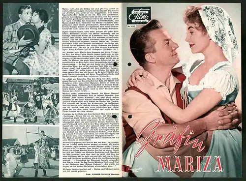 Filmprogramm DNF Nr. 4215, Gräfin Mariza, Christine Görner, Rudolf Schock, Regie: Rudolf Schündler
