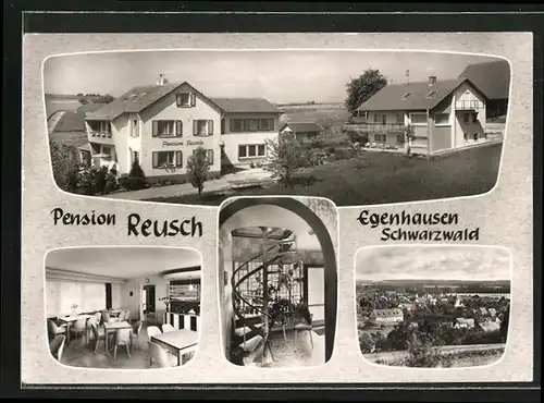 AK Egenhausen /Schwarzwald, Hotel-Pension Reusch