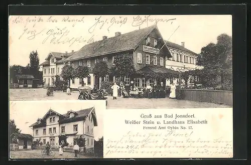 AK Bad Jonsdorf, Hotel zum weissen Stein, Landhaus Elisabeth