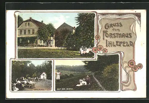 AK Mülverstedt, Gasthaus Forsthaus Ihlefeld, Spielplatz