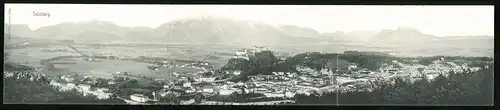 Klapp-AK Salzburg, Panorama mit Burgberg