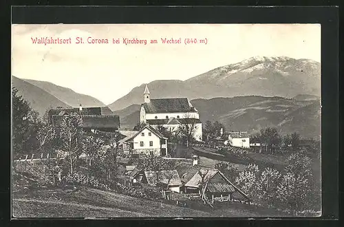 AK St. Corona, Wallfahrtsort bei Kirchberg, Totalansicht