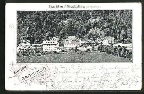 AK Bad-Einöd /Obersteiermark, Georg Schmalzl`s Mineralbad