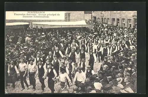 AK Echternach, Procession dansante, Groupe principal de Danseurs Echternachois