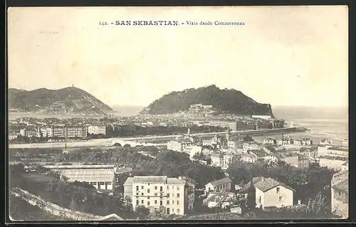 AK San Sebasatian, Vista desde Concorronea