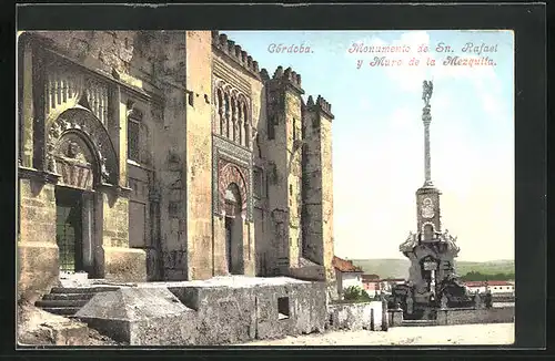 AK Córdoba, Monumento de Sn. Rafael y Muro de la Mezquita