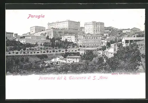 AK Perugia, Panorama dal R. Educatorio di S. Anna