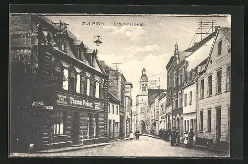 AK Zülpich, Conditorei-Café Thomas Peiner in der Schumacherstrasse