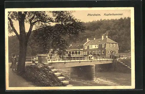 AK Pforzheim, Gasthaus Kupferhammer