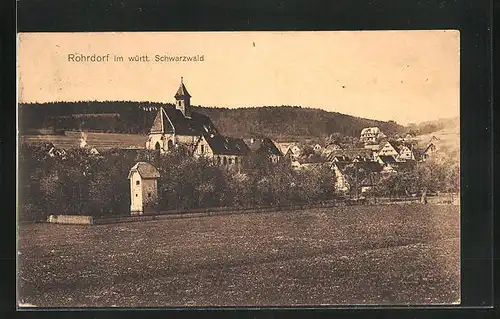 AK Rohrdorf, Ortspartie mit Kirche