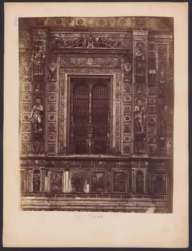 Fotografie unbekannter Fotograf, Ansicht Pavia, Certosa di Pavia, Grossformat 33 x 25cm