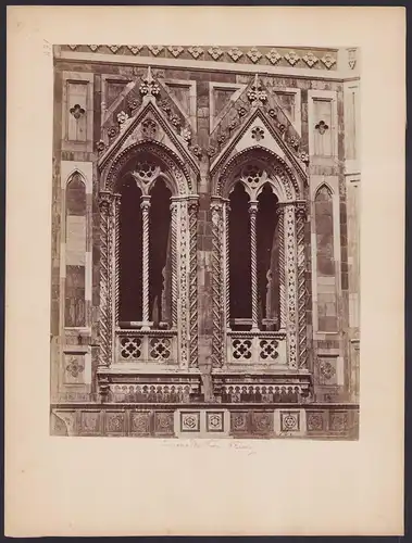 Fotografie unbekannter Fotograf, Ansicht Florenz, Santa Maria Dei Fion, Grossformat 33 x 25cm