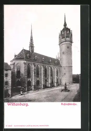 AK Wittenberg, Ansicht der Schlosskirche