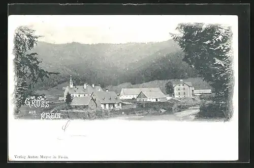 AK Frein, Häuser und Berge