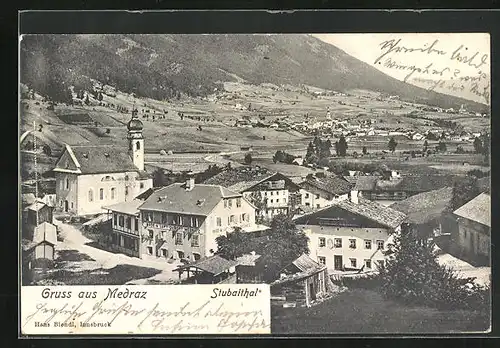 AK Bad Medraz, Panorama mit Ort und Landschaft