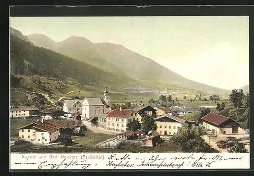 AK Bad Medratz, Panorama mit Ort und Landschaft