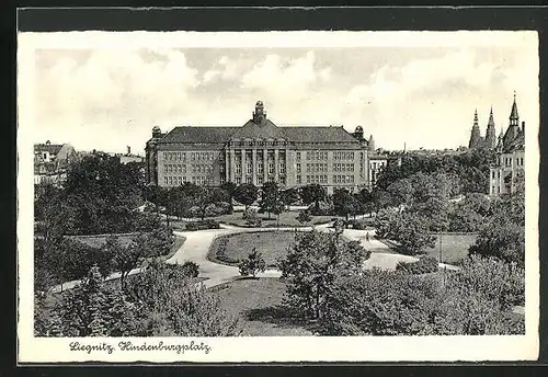 AK Liegnitz, Hindenburgplatz