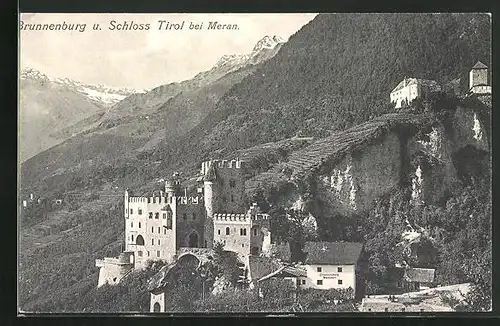 AK Meran, Brunnenburg und Schloss Tirol