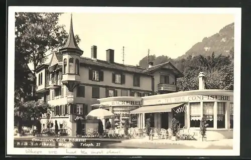 AK Weggis, Café Bäckerei Böck-Schriber