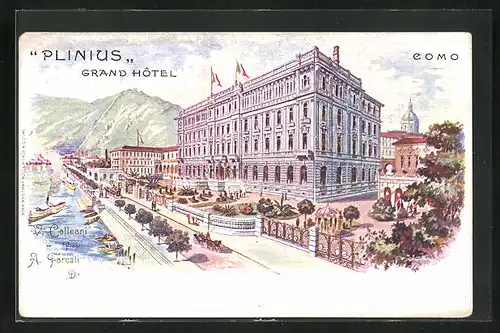 Lithographie Como, Grand Hotel Plinius