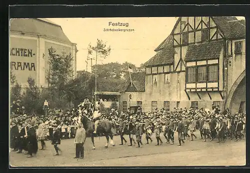 AK Hamburg, 16. Deutsches Bundesschiessen 1909, Festzug, Störtebeckergruppe