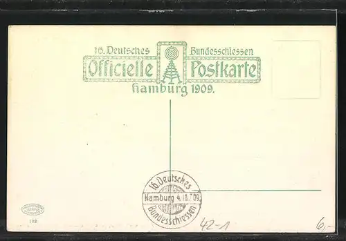 AK Hamburg, 16. Deutsches Bundesschiessen 1909, Ehrenhof