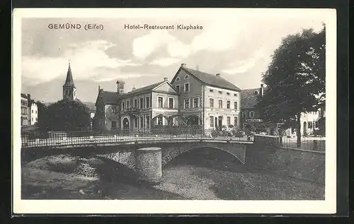 AK Gemünd /Eifel, Hotel-Restaurant Klaphake