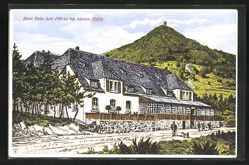 Künstler-AK Adenau, Hotel Hohe Acht