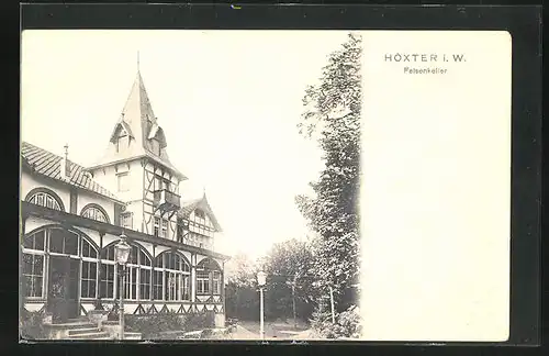 AK Höxter i. W., Restaurant Felsenkeller