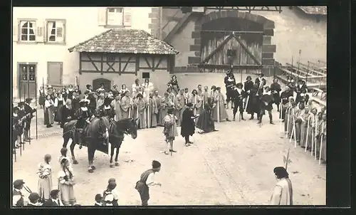 Foto-AK Stühlingen, Bauernkrieg-Festspiele 1925, Mönche und Wachen