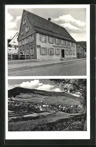 AK Rohrdorf, Gasthaus u. Pension Adler, Totalansicht