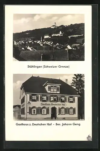 AK Stühlingen, Gasthaus z. Deutschen Hof, Totalansicht