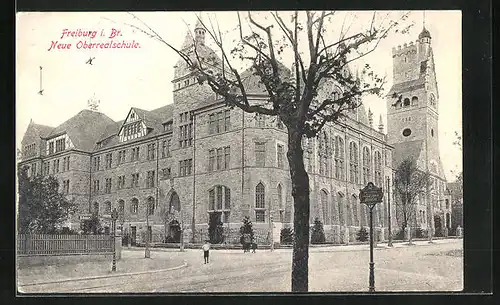 AK Freiburg i. Br., Neue Oberrealschule