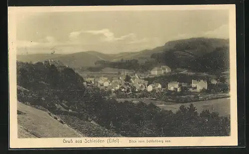 AK Schleiden /Eifel, Blick vom Schlossberg aus