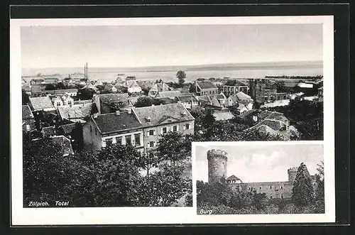 AK Zülpich, Burg, Totalansicht