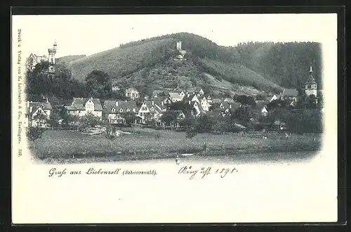 AK Liebenzell, Ort mit Kirche und Schloss