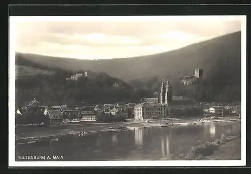 AK Miltenberg /Main, Blick auf Ort vom Fluss