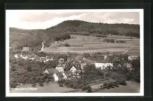 AK Rohrdorf b. Nagold, Ortsansicht mit Kirche