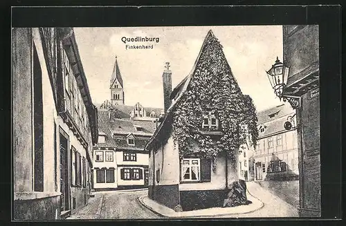 AK Quedlinburg, Finkenherd in Strassenpartie