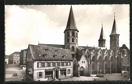AK Kaiserslautern /Pfalz, Stiftskirche und Adler-Apotheke