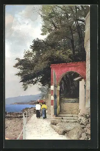 Künstler-AK Photochromie Nr. 1885: Torbogen