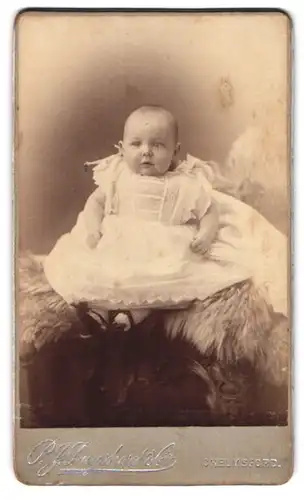 Fotografie P. J. Duyshart & Co., Chelmsford, Portrait süsses Kleinkind im weissen Kleid