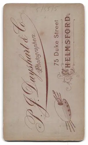 Fotografie P. J. Duyshart & Co., Chelmsford, Portrait süsses Kleinkind im weissen Kleid
