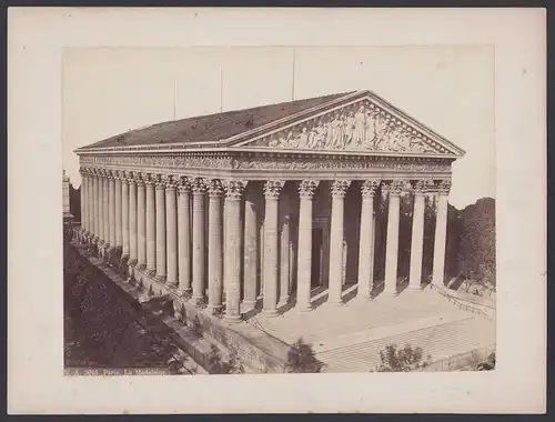 Fotografie unbekannter Fotograf, Ansicht Paris, La Madeleine, Grossformat 31 x 24cm
